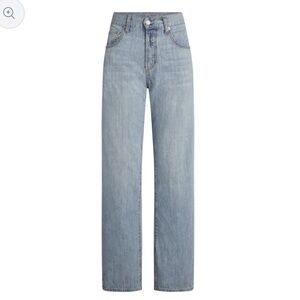 Daily Blue MOOD in Echo Wash Rigid Relaxed Straight Leg Denim Jean AG NEW $313